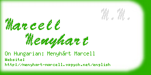 marcell menyhart business card
