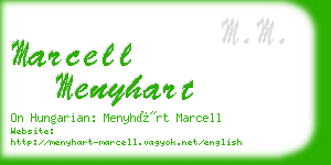 marcell menyhart business card